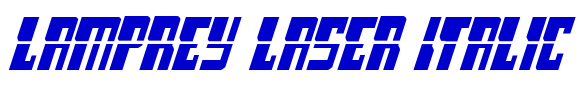 Lamprey Laser Italic Schriftart